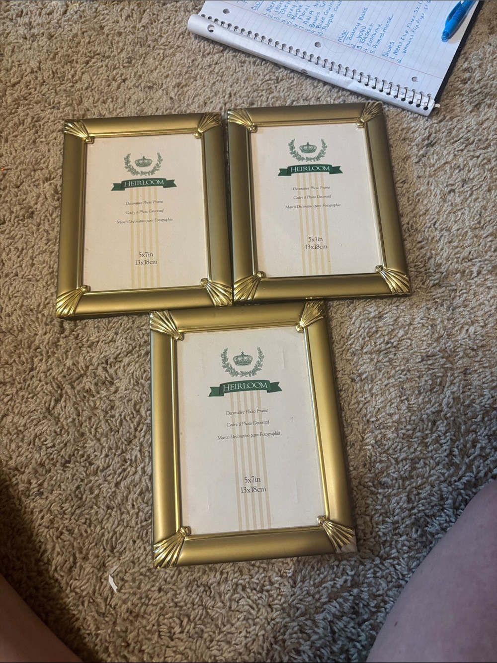 Gold Opening Photo Frame 3 of them
